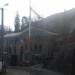 La charpente avance rapidement 